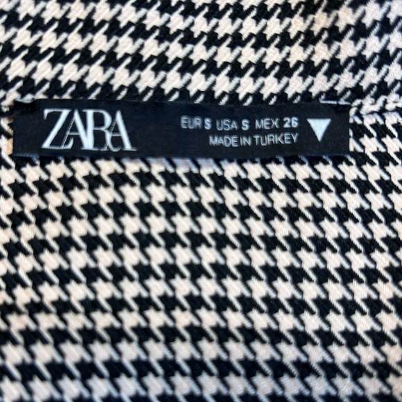 Zara Houndstooth Cropped Blazer - Picture 4 of 8